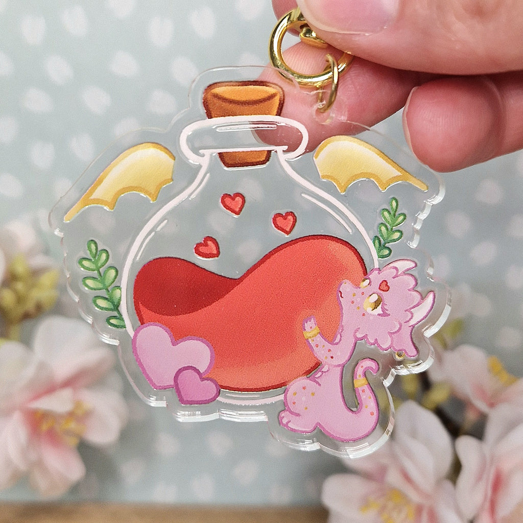 Heart Dragon Potion Sleutelhanger