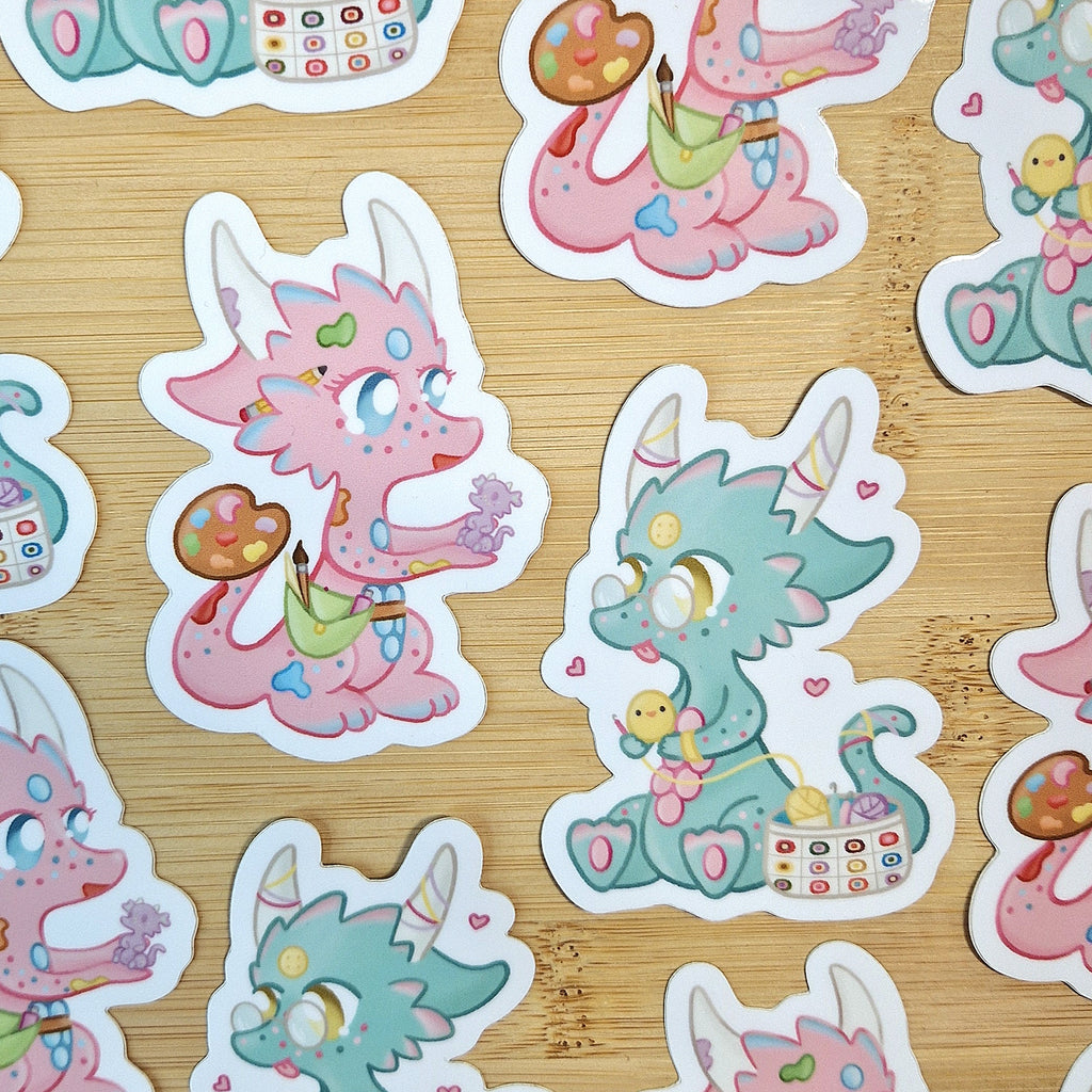 Artist / Crochet Dragon Sticker