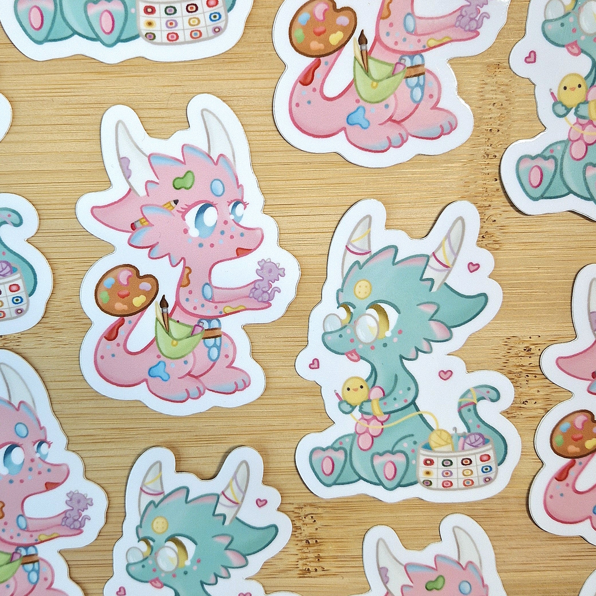 Artist / Crochet Dragon Sticker
