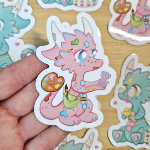 Artist / Crochet Dragon Sticker