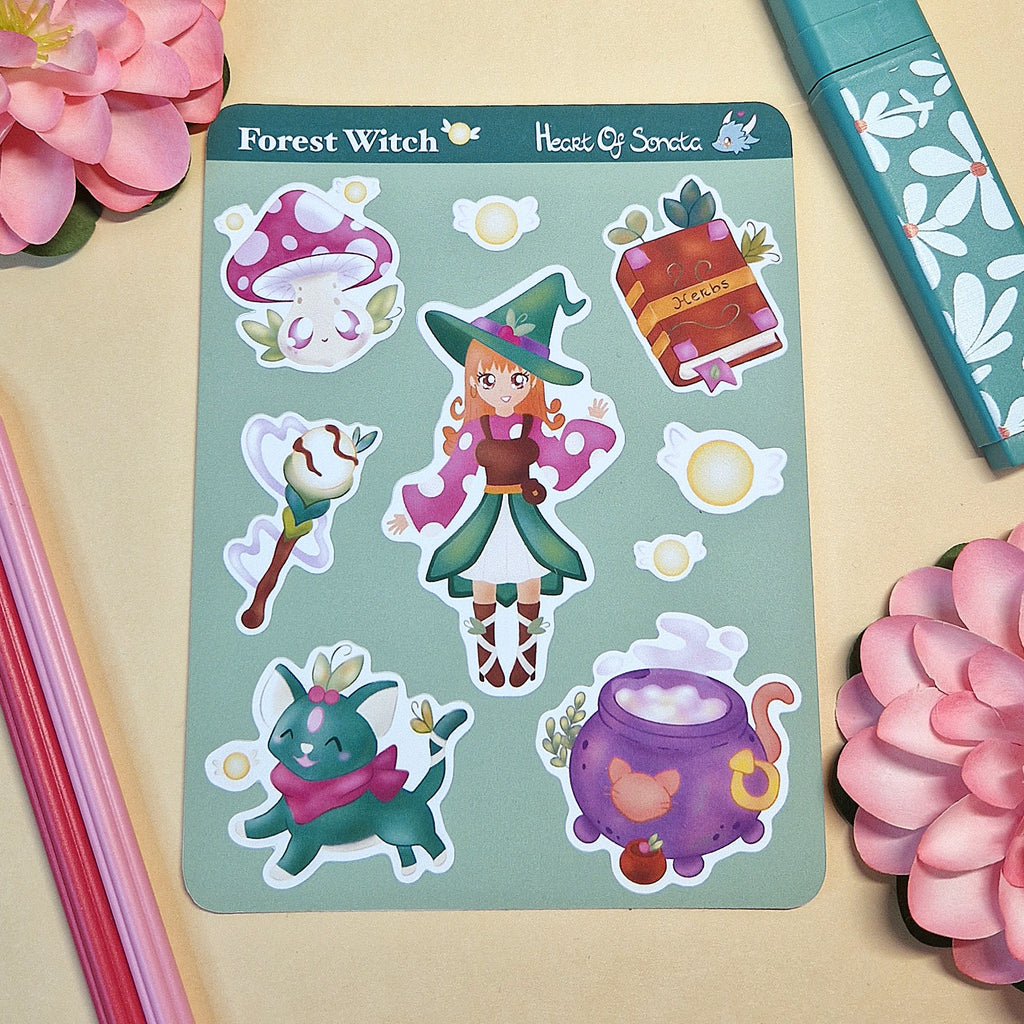 Forest Witch Stickervel