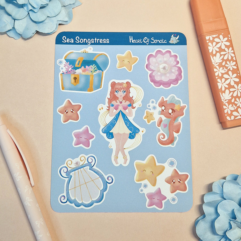 Sea Songstress Stickervel