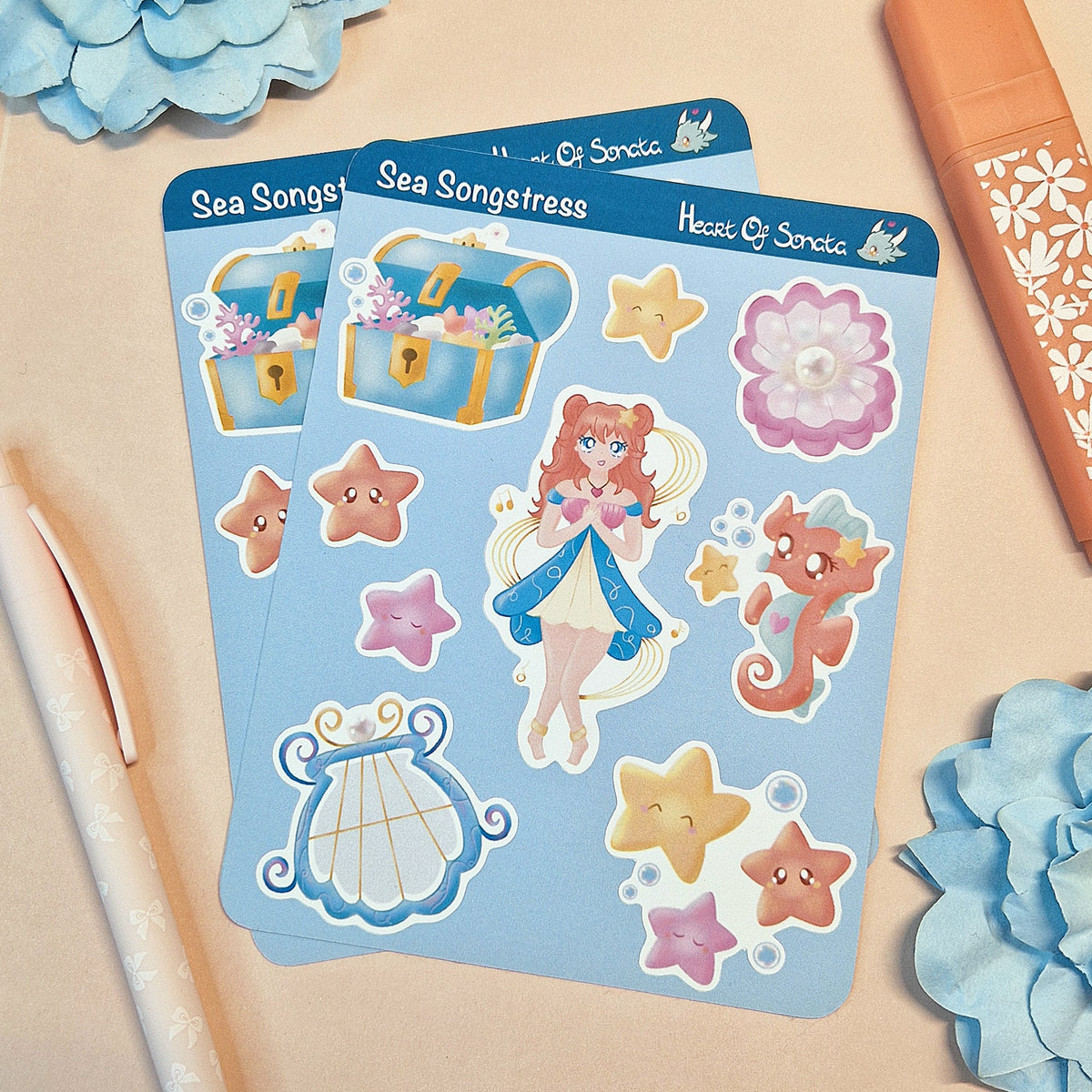 Sea Songstress Stickervel